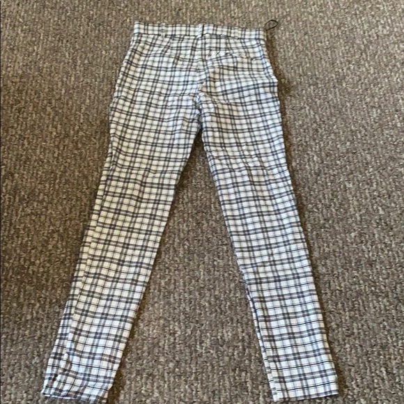 White Plaid Pants By Primark | Poshmark